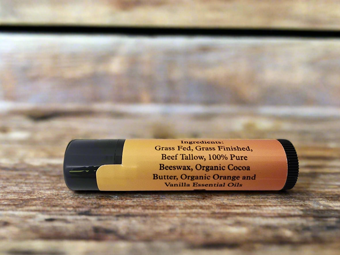Orange Vanilla Tallow Lip Balm