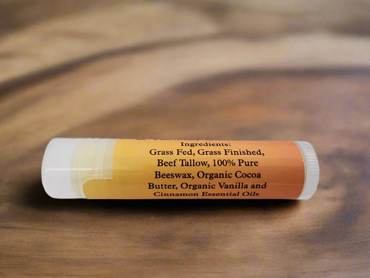 Vanilla Cinnamon Tallow Lip Balm